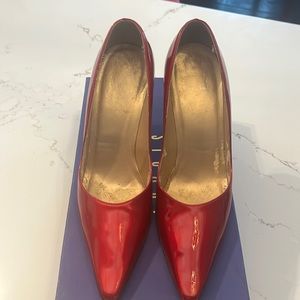 Red patent Stuart Weitzman Heels